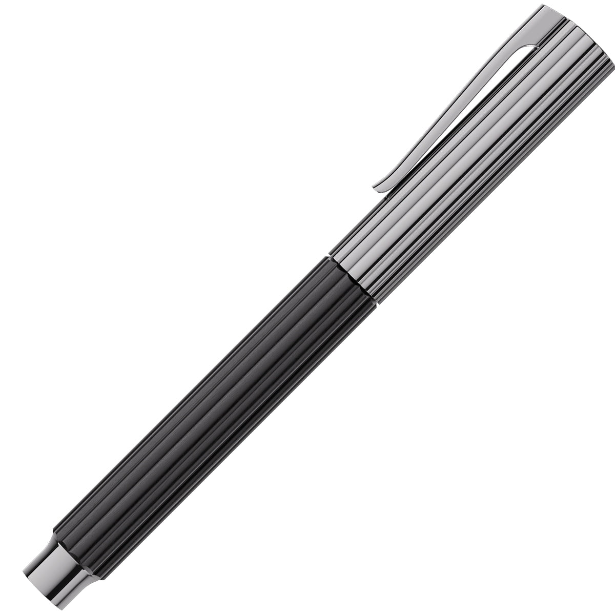 Stylo-plume Graf von Faber-Castell Bloom ébène, ruthénié, 14 carats, noir