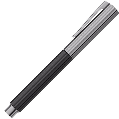 Stylo-plume Graf von Faber-Castell Bloom ébène, ruthénié, 14 carats, noir