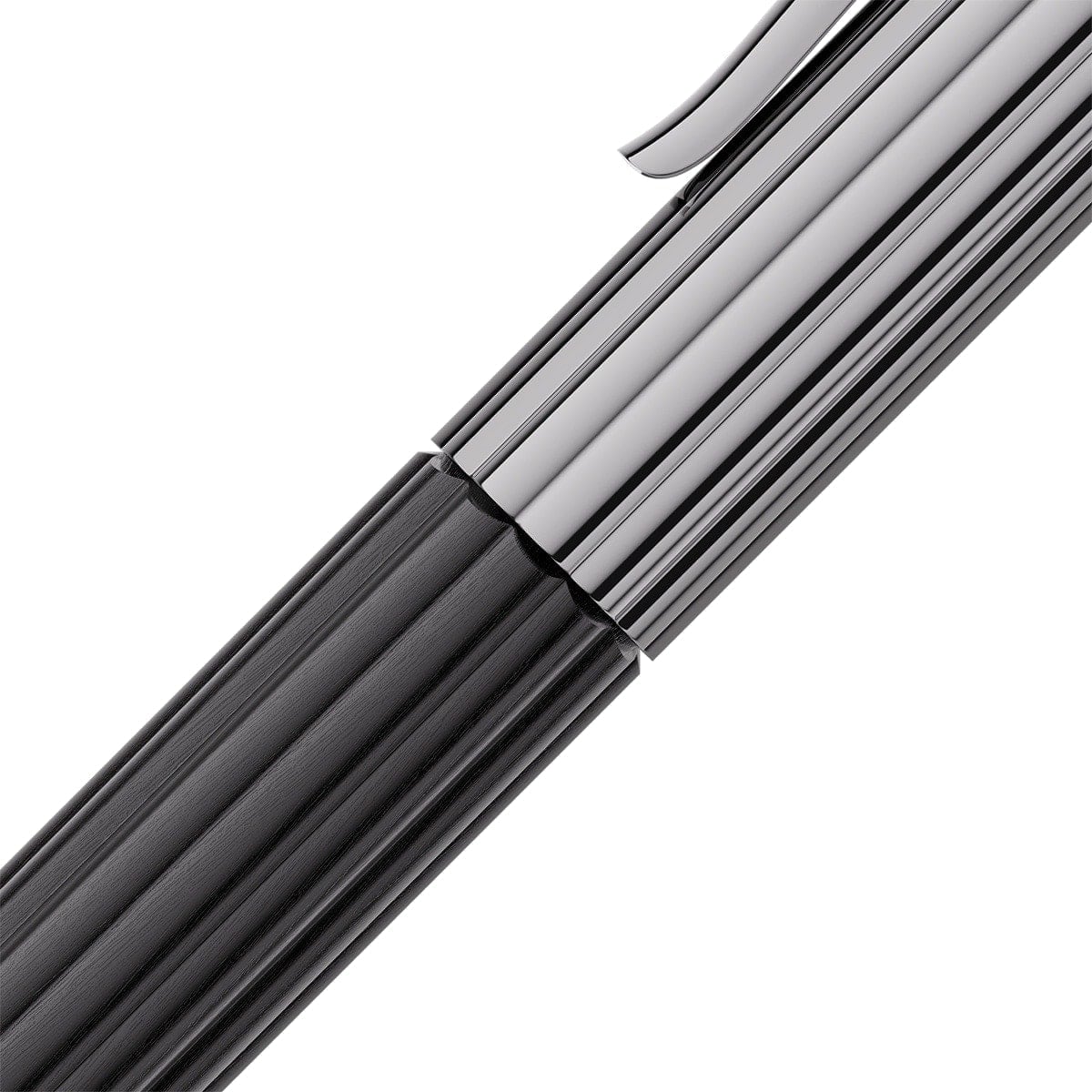 Stylo-plume Graf von Faber-Castell Bloom ébène, ruthénié, 14 carats, noir