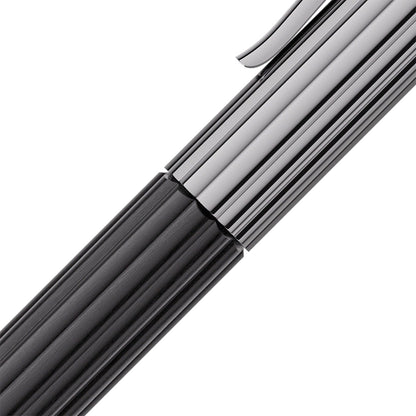 Stylo-plume Graf von Faber-Castell Bloom ébène, ruthénié, 14 carats, noir