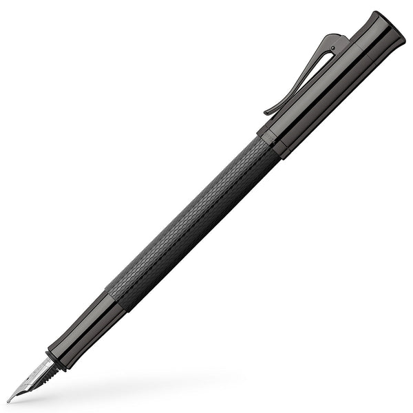 Graf von Faber-Castell Füller, Guilloche Black Edition, 18Kt, schwarz