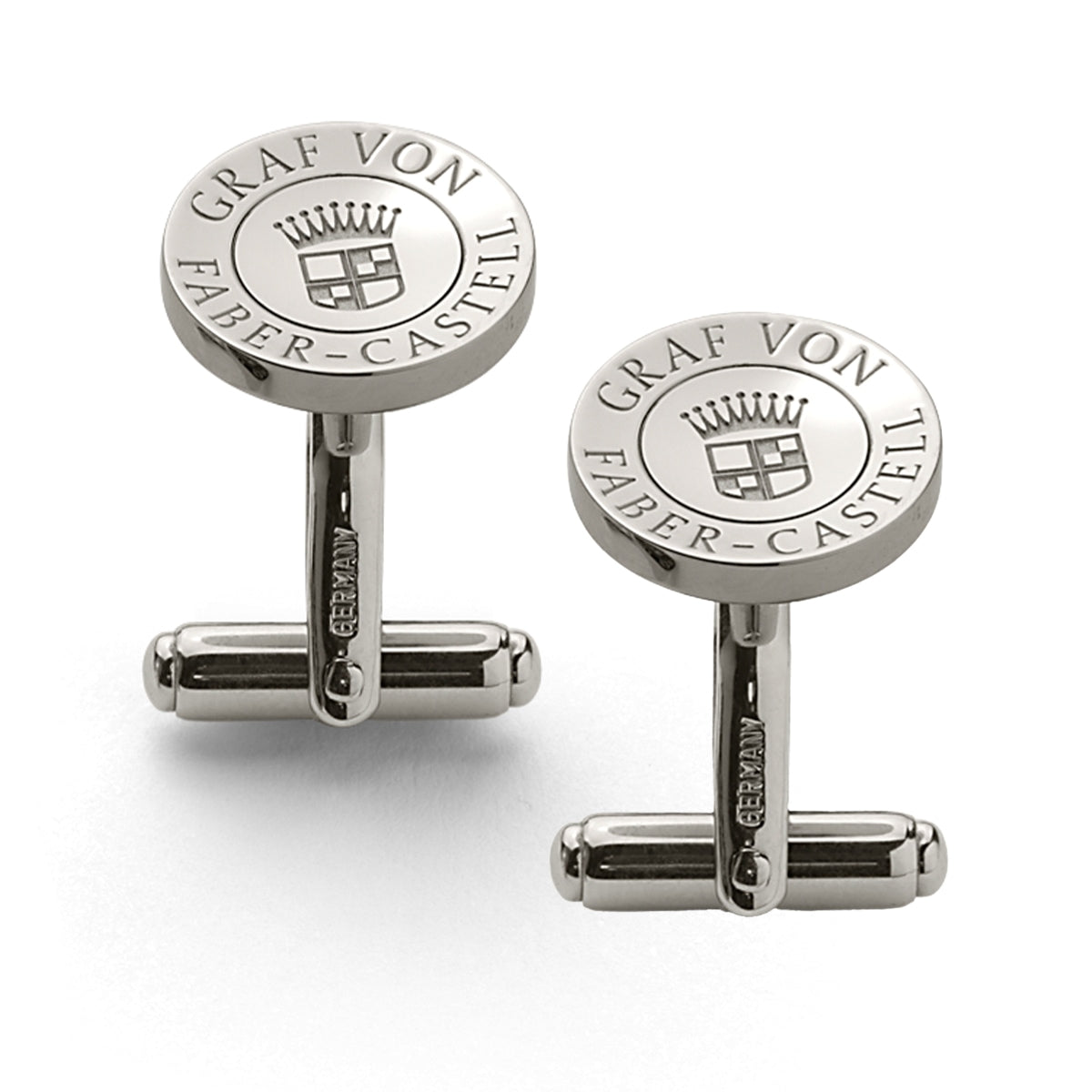 Graf von Faber-Castell, boutons de manchette, lot de 2, (plaqués platine)