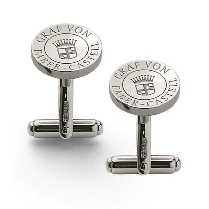 Graf von Faber-Castell, boutons de manchette, lot de 2, (plaqués platine)