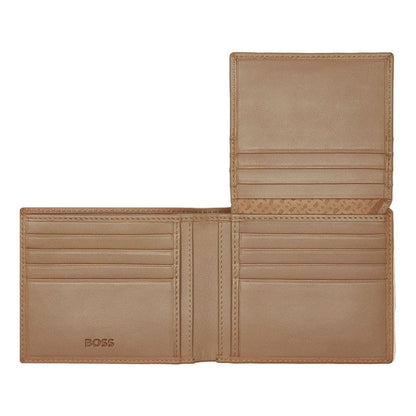 HUGO BOSS Brieftasche, Classic mit Klappe Grained, Camel, 4
