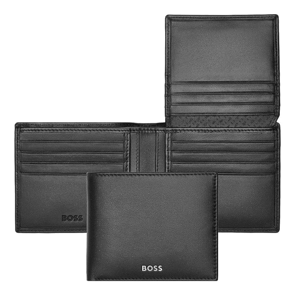 HUGO BOSS Brieftasche, Classic mit Klappe Smooth, Black