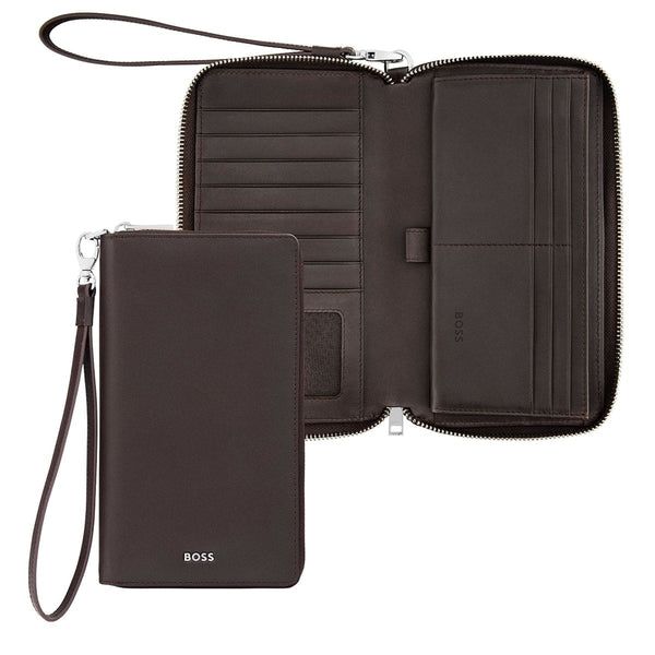 Portefeuille HUGO BOSS Classic Smooth, marron