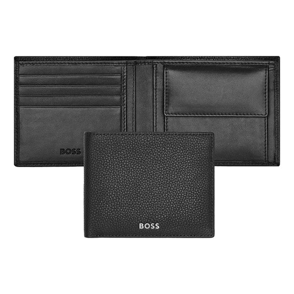 HUGO BOSS Portefeuille et porte-monnaie, Classic Grained, Noir