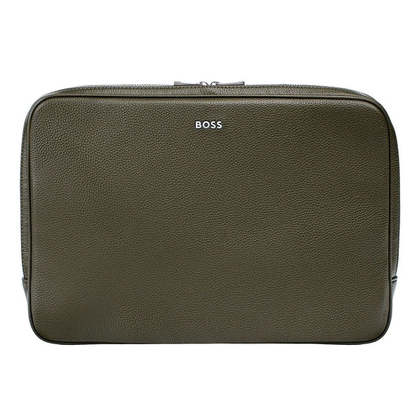 HUGO BOSS Housse d'ordinateur Classic Kaki