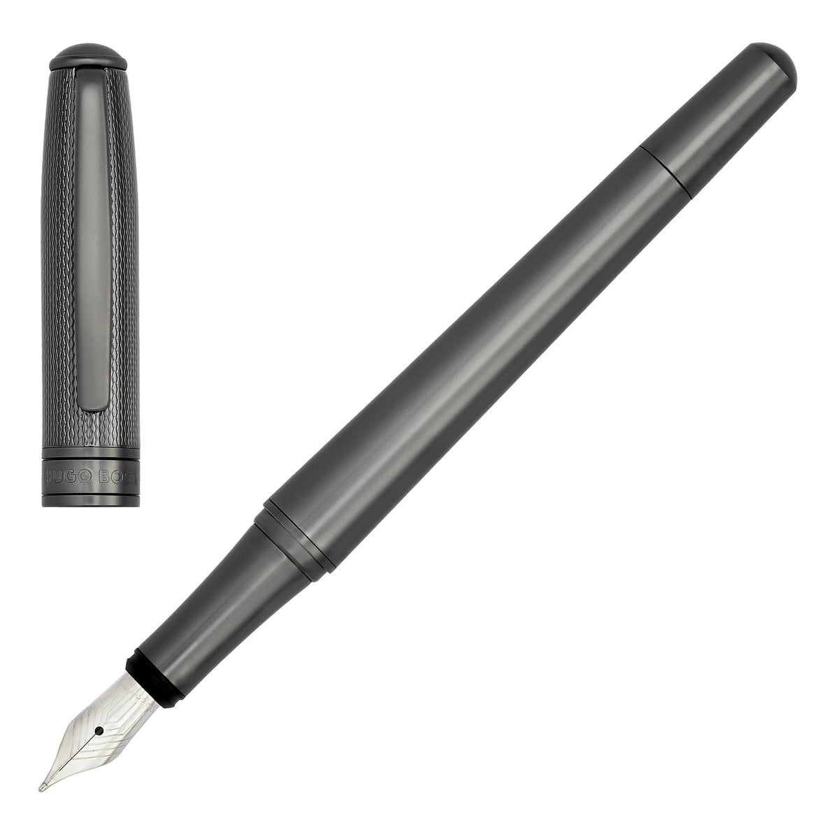 HUGO BOSS, penna stilografica, Essential Metal, color canna di fucile