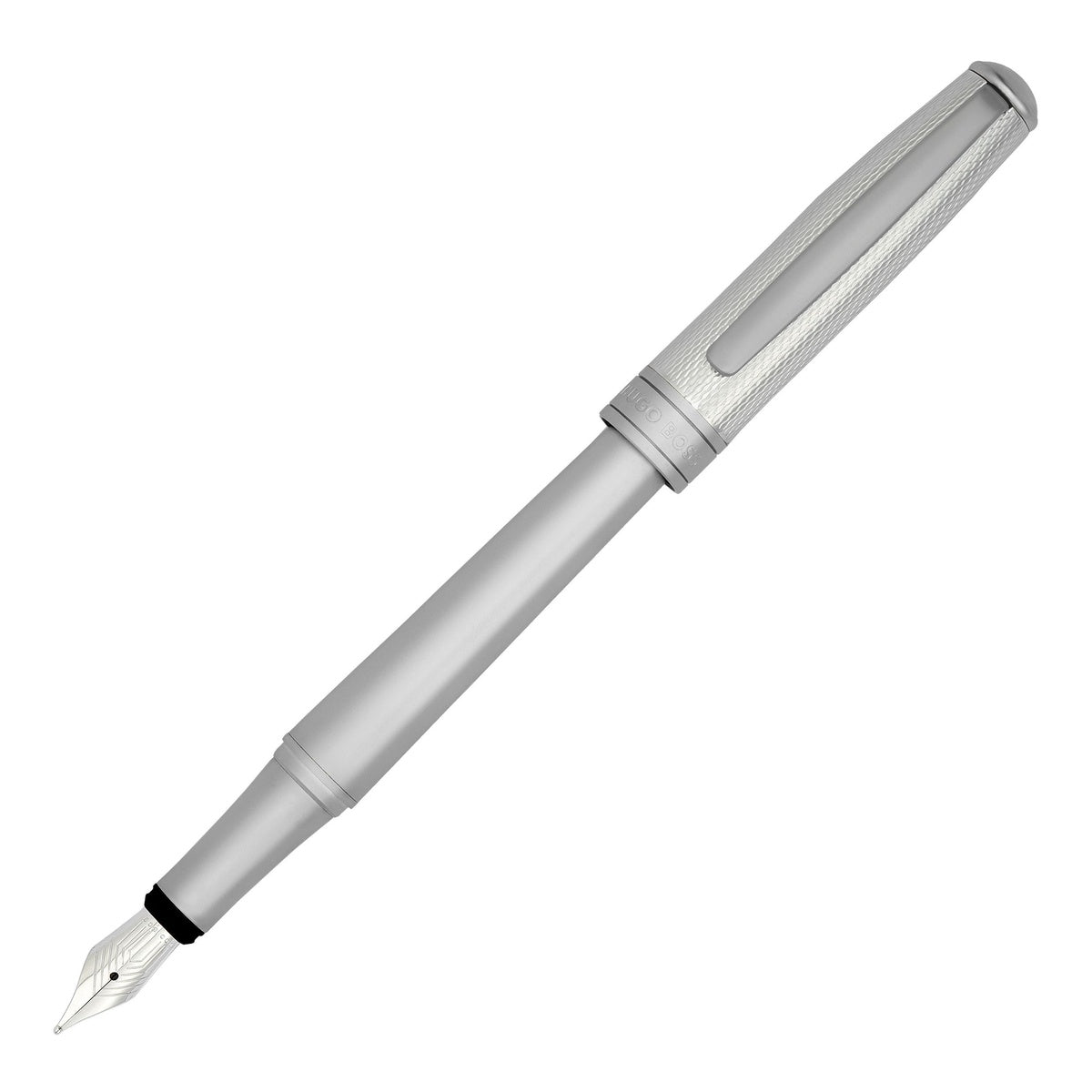 HUGO BOSS, penna stilografica, Essential Metal, argento