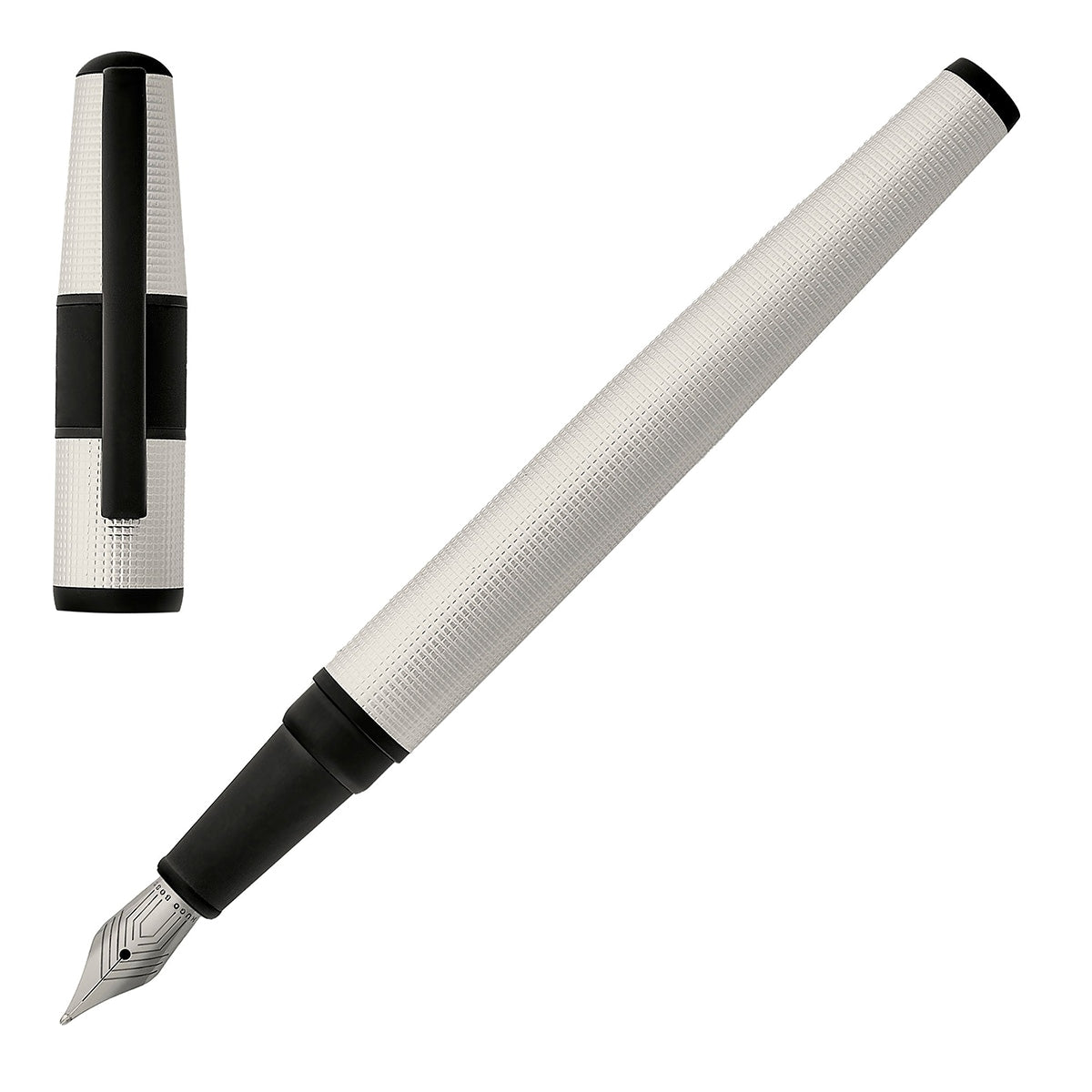 Stylo plume HUGO BOSS, stylo bille Grid blanc