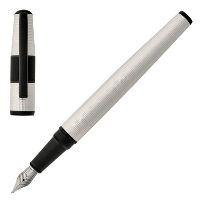 Stylo plume HUGO BOSS, stylo bille Grid blanc