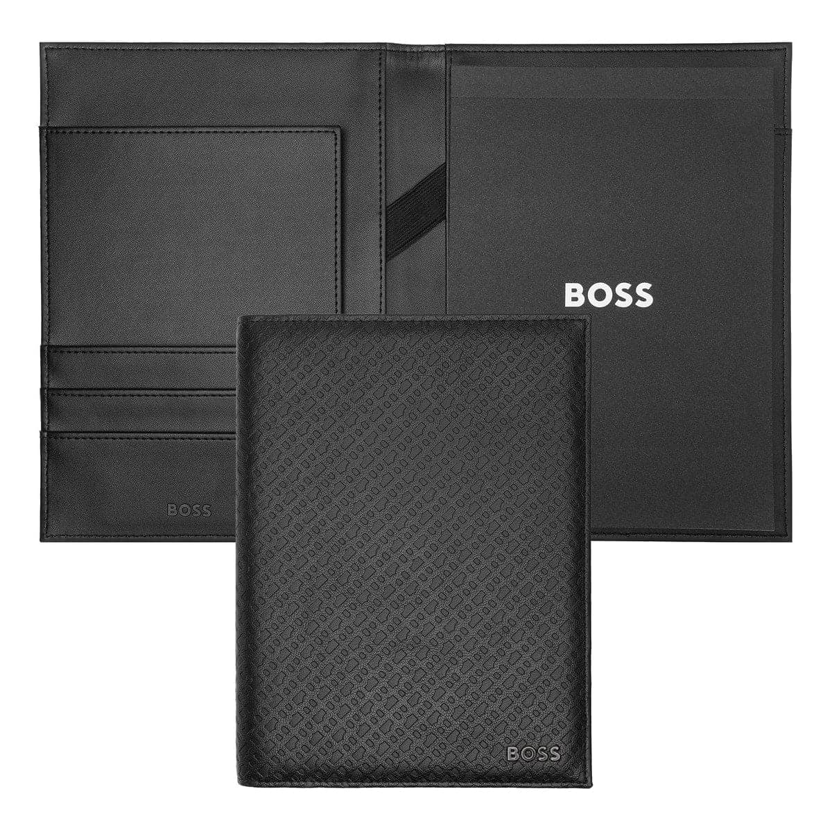 HUGO BOSS, cartellina portadocumenti, Monogram Black