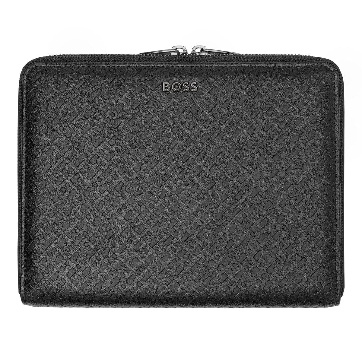 HUGO BOSS, porte-documents, Monogram Zipped, Black