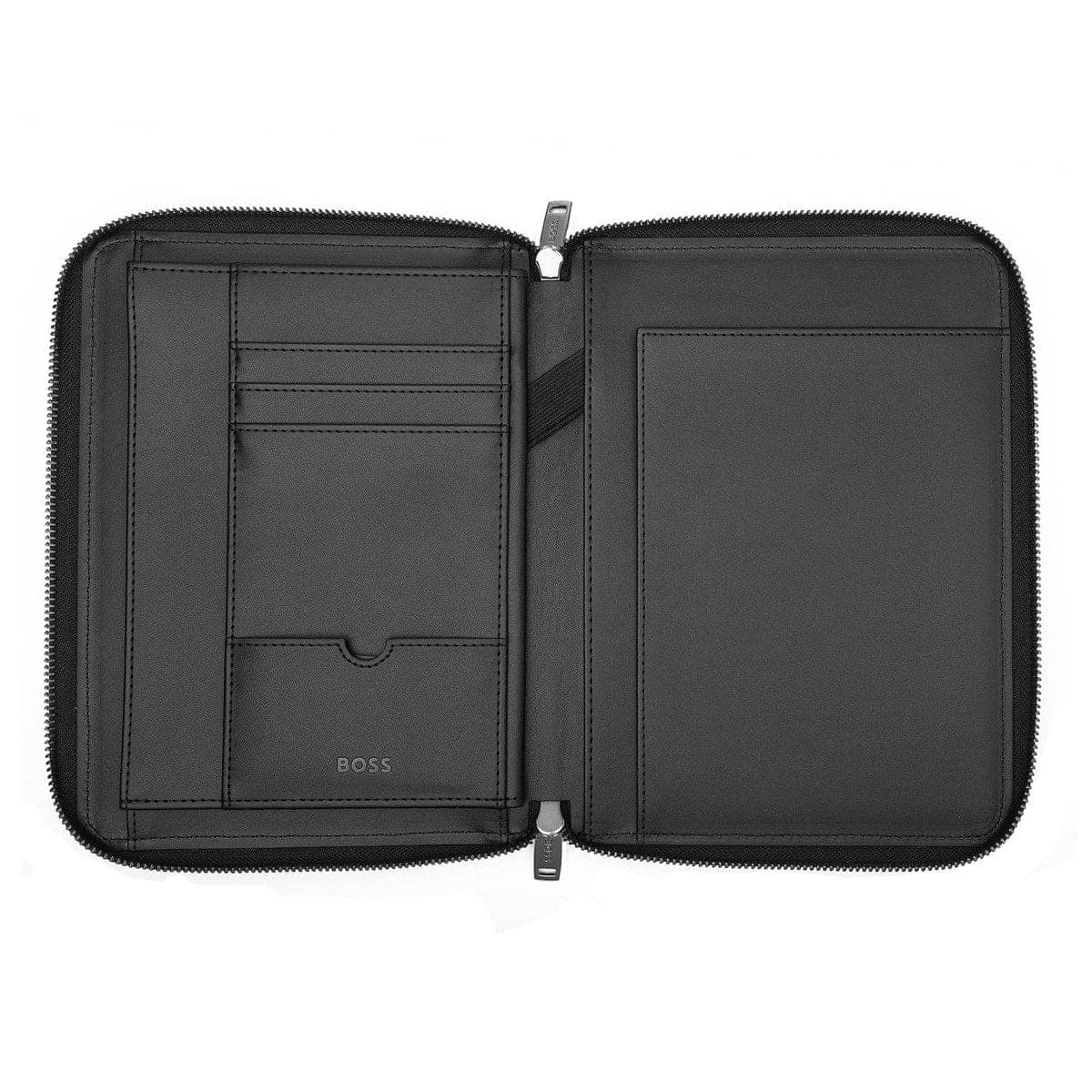HUGO BOSS, porte-documents, Monogram Zipped, Black