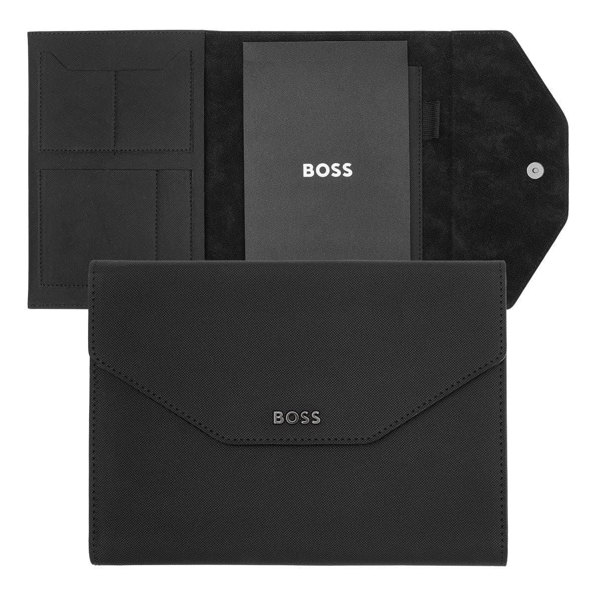 HUGO BOSS, cartella portablocco, Rive Black