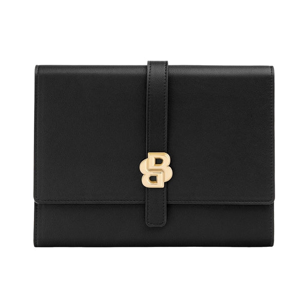 Cartella per conferenze HUGO BOSS Double B A5, Black & Gold