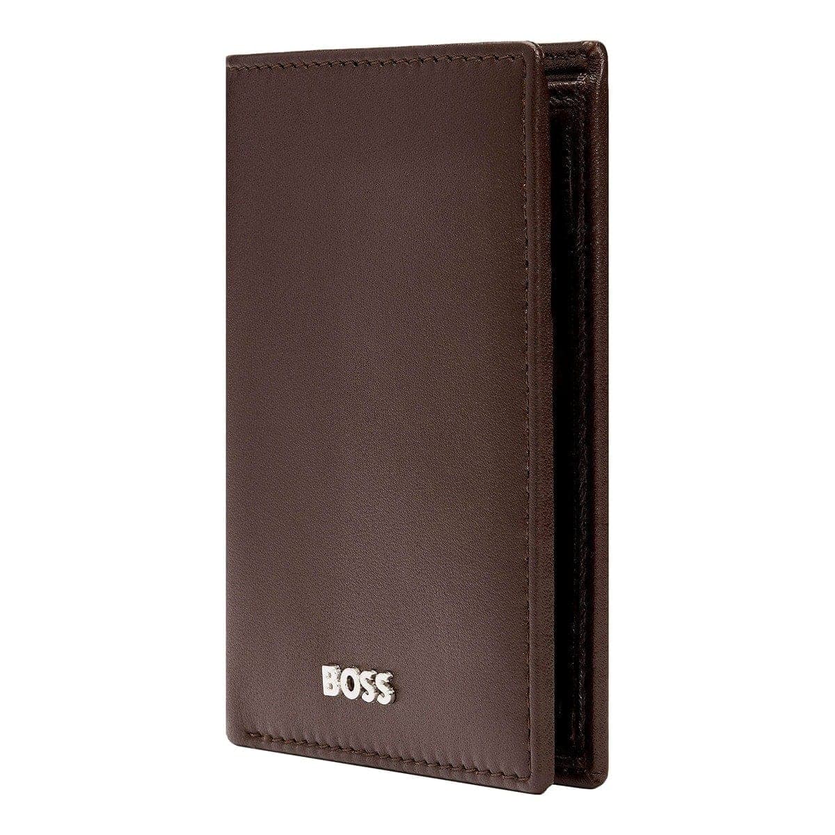 HUGO BOSS Kreditkartenetui, Classic Doppelhalter Smooth, Brown, 5