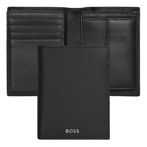 HUGO BOSS, portacarte, Classic Grained, nero