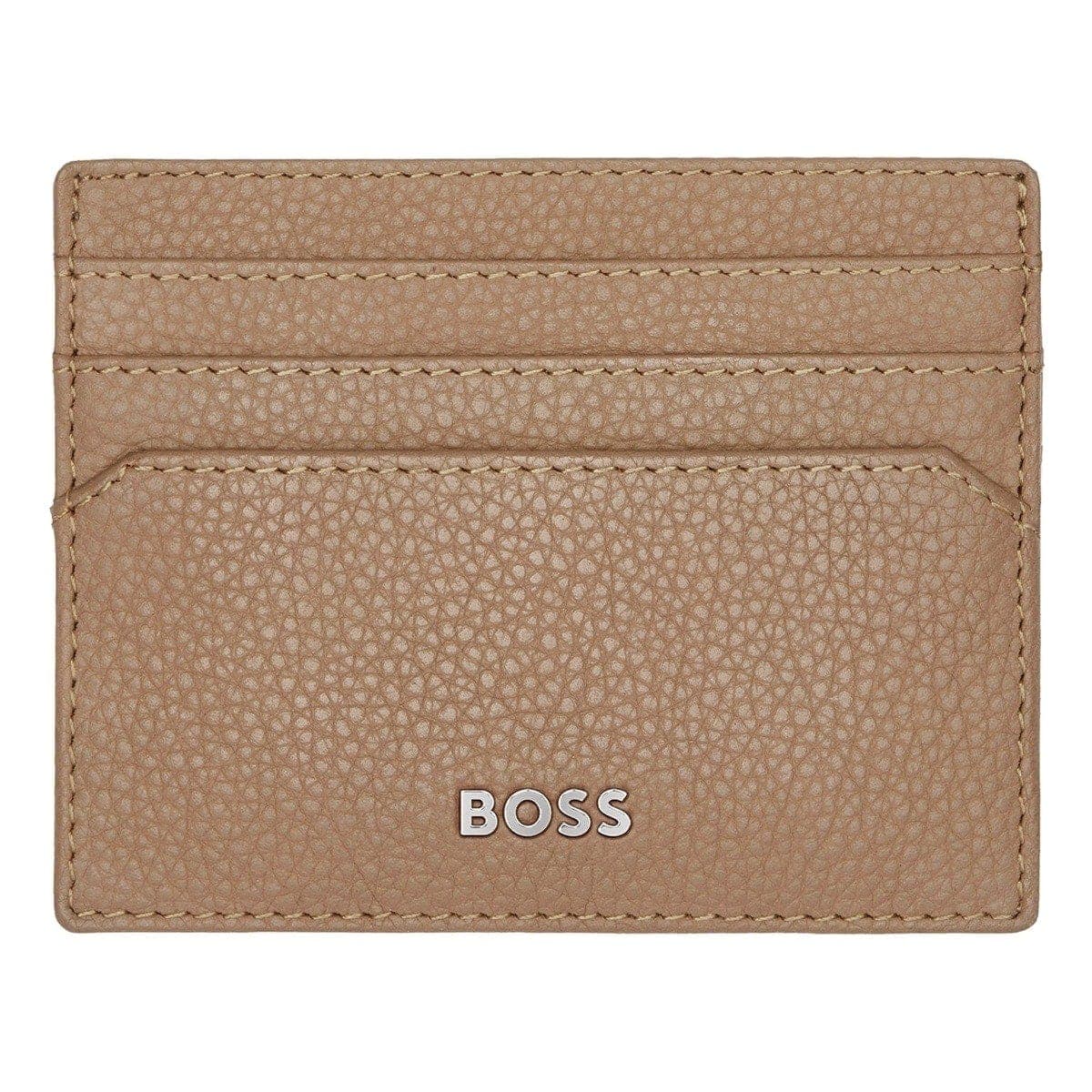 HUGO BOSS Kreditkartenetui, Classic Grained, Camel, 4