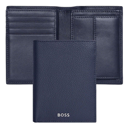 HUGO BOSS, porte-cartes, Classic Grained, marine