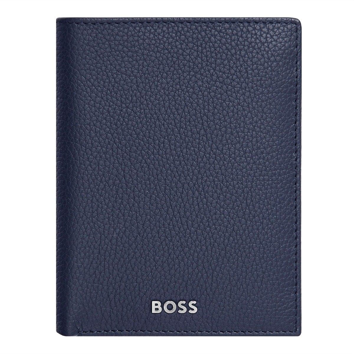 HUGO BOSS, porte-cartes, Classic Grained, marine