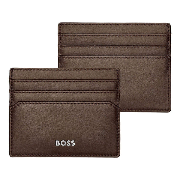 HUGO BOSS, porte-cartes, Classic Smooth, Marron