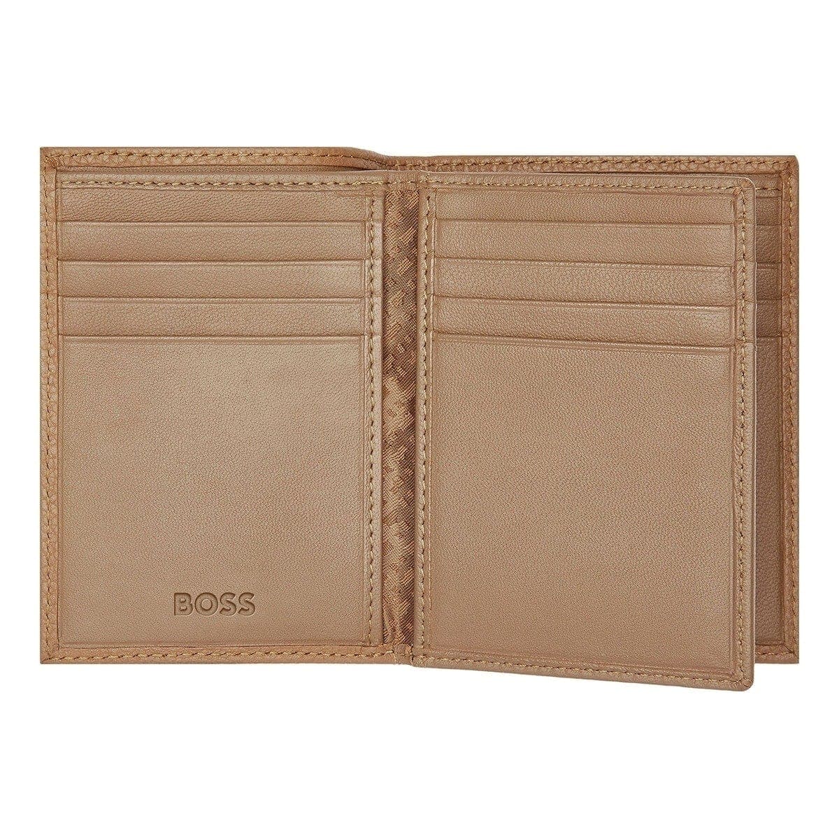 HUGO BOSS Kreditkartenetui, Classic Trifold Grained, Camel, 5