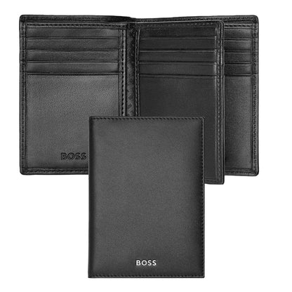 HUGO BOSS Kreditkartenetui, Classic Trifold Smooth, Black, Gesamtansicht, 1