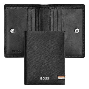 HUGO BOSS Kreditkartenetui, Iconic Doppelhalter Black, Gesamtansicht, 1