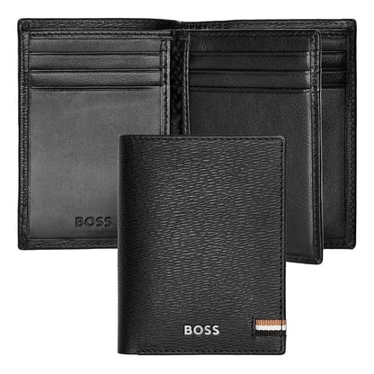 HUGO BOSS Kreditkartenetui, Iconic Trifold Black, Gesamtansicht, 1
