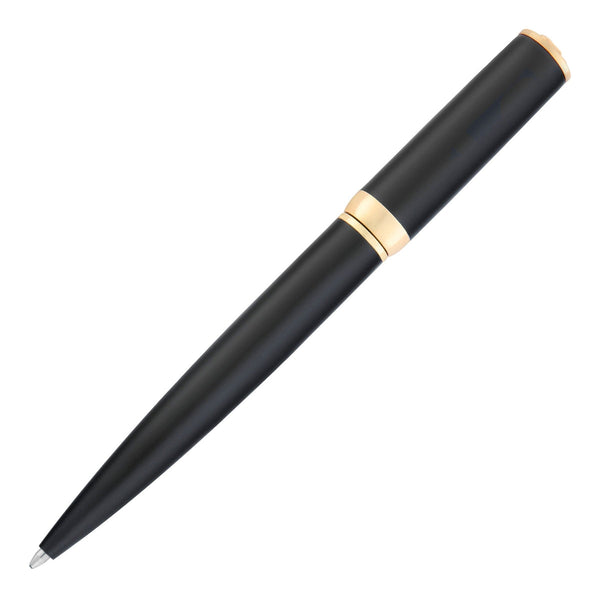 Stylo bille HUGO BOSS Arche Double B, noir et or