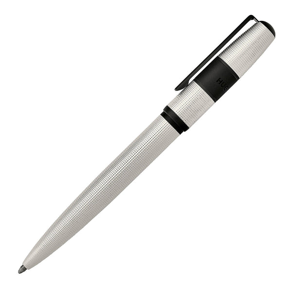 Penna a sfera HUGO BOSS Grid Pearl, nero