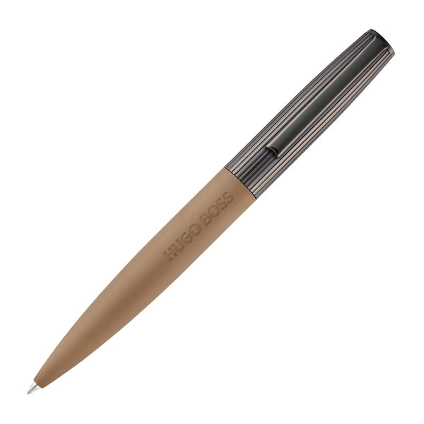 Penna a sfera HUGO BOSS Illusion Arcade, canna di fucile, marrone