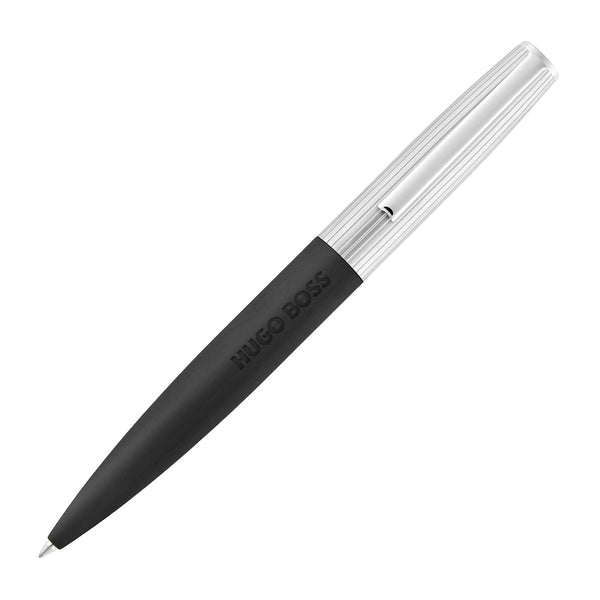 Penna a sfera HUGO BOSS Illusion Arcade, canna di fucile, nero