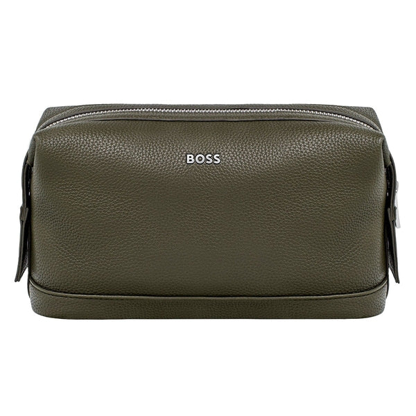 HUGO BOSS Trousse de Toilette Classic Grained, Kaki