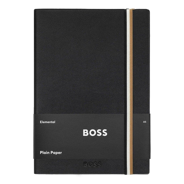 Carnet HUGO BOSS Iconic A5, noir