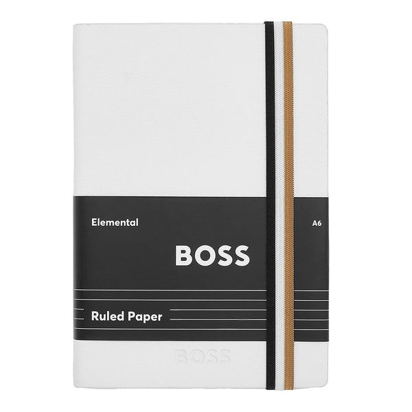 HUGO BOSS Taccuino Iconic A6, bianco