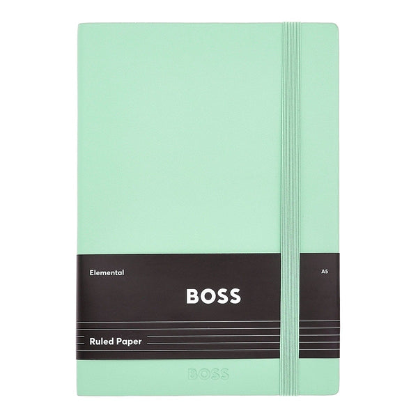 Taccuino HUGO BOSS Monogram Pastel, A5, verde chiaro