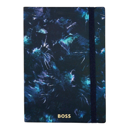 HUGO BOSS Notizbuch Tie-dye Flower, A5, Navy - 4