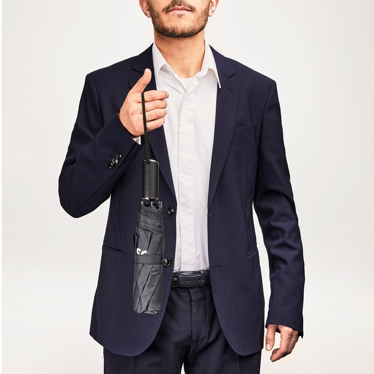 Hugo Boss Regenschirm Loop schwarz