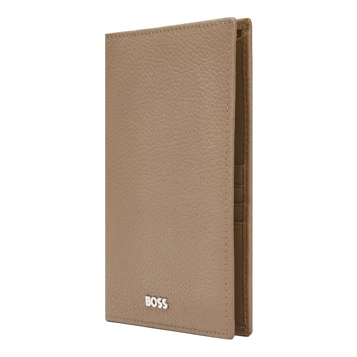 HUGO BOSS Reisebrieftasche, Classic Grained, Camel, 6