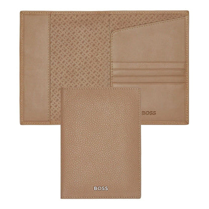 HUGO BOSS Reisebrieftasche, Classic Grained, Camel, Gesamtansicht, 1