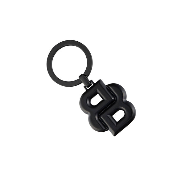 Portachiavi HUGO BOSS Double B nero opaco