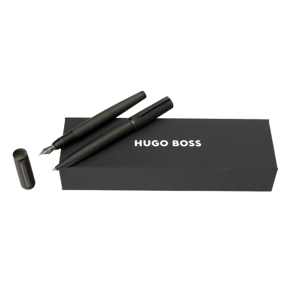 HUGO BOSS, Ensemble de stylos, Arche Iconic, Noir