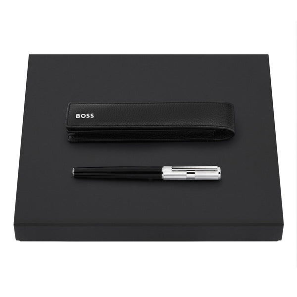 Stylo plume HUGO BOSS, étui Formation noir