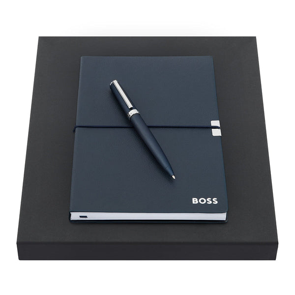 Stylo bille HUGO BOSS, carnet A5 Gear A5, bleu