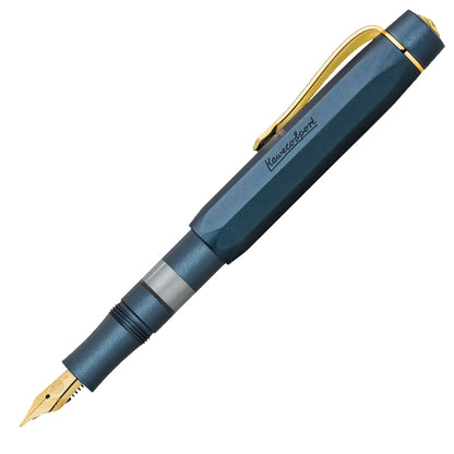 Kaweco, Füller+Tintenglas, Al Sport Starter Set, Mit transparentem Tintenfenster, Navy