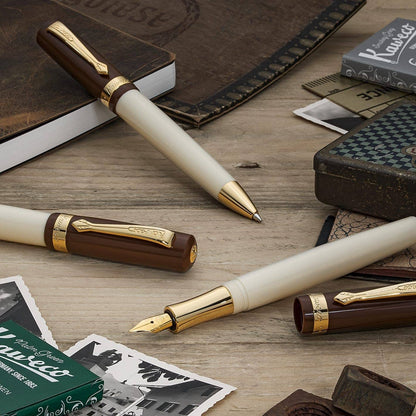 Kaweco, Stylo plume Student 20's Jazz, brun-crème