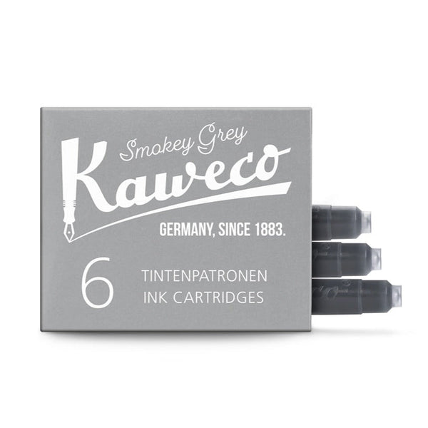 Kaweco, cartucce d'inchiostro, 6 pezzi, grigio fumo